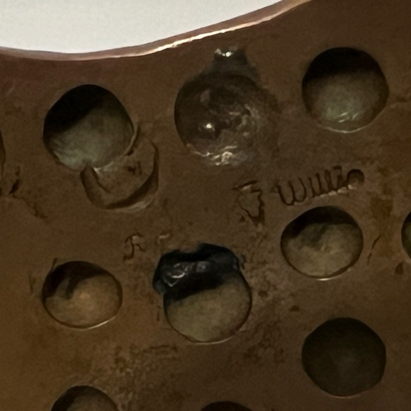 Vintage Navajo Ronnie Willie Signed Copper Cuff Bracelet - Picture 3 of 16